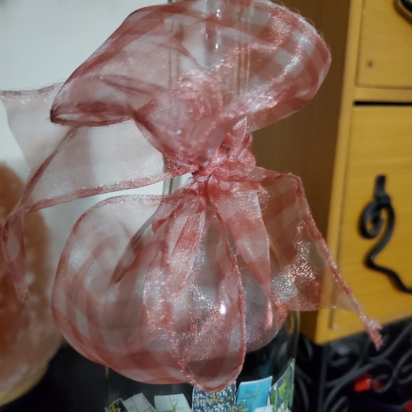 🦃 HAND CRAFTED Decoupage collage Christmas lights decor - Picture 6 of 7